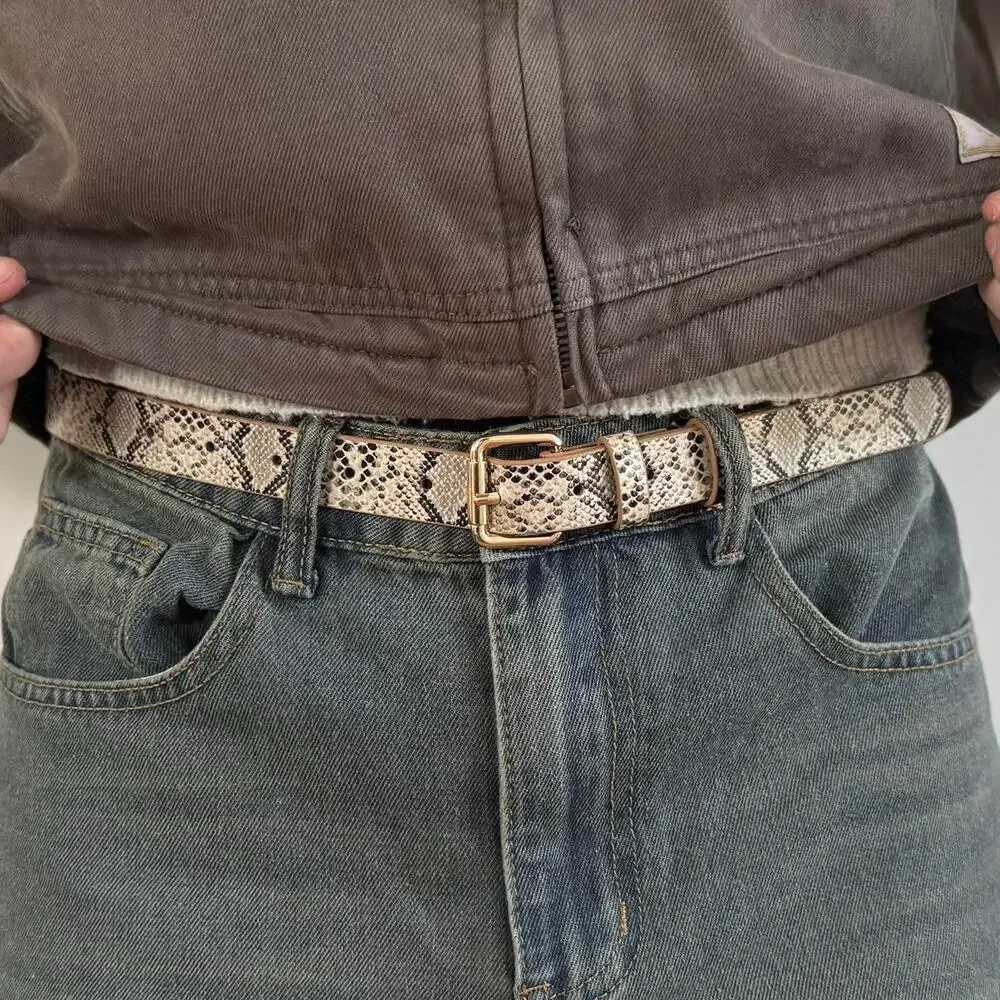 Y2k style snakeskin american western